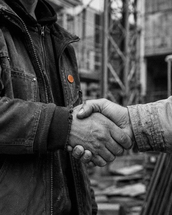 Union Trades tradesperson at work, detail shot